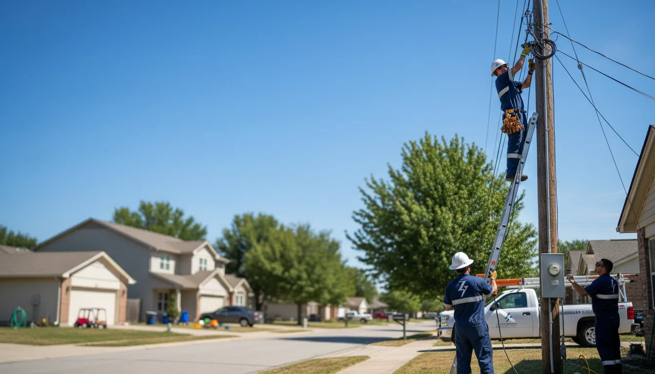 Residential electrician providing installation services in Bridge City, TX
